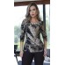 044935 Blusa Ramany Manga 3/4 Estampada